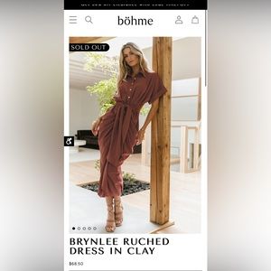 BOHME CLAY BRYNLEE DRESS XL NWT